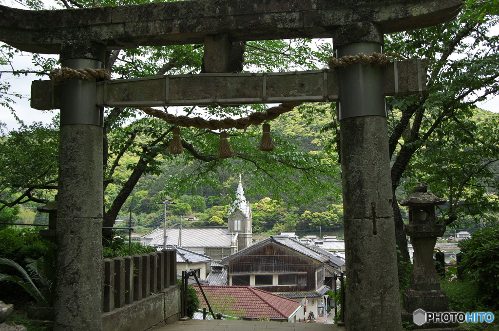 諏訪神社と﨑津教会
