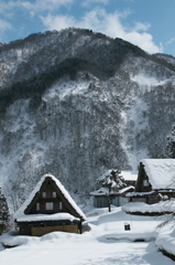 五箇山　相倉地区の雪景色