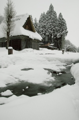 五箇山　相倉地区の雪景色