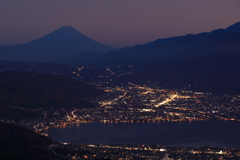 諏訪の夜景