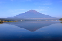 山中湖の逆さ富士