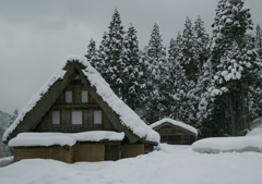 五箇山　相倉地区の雪景色