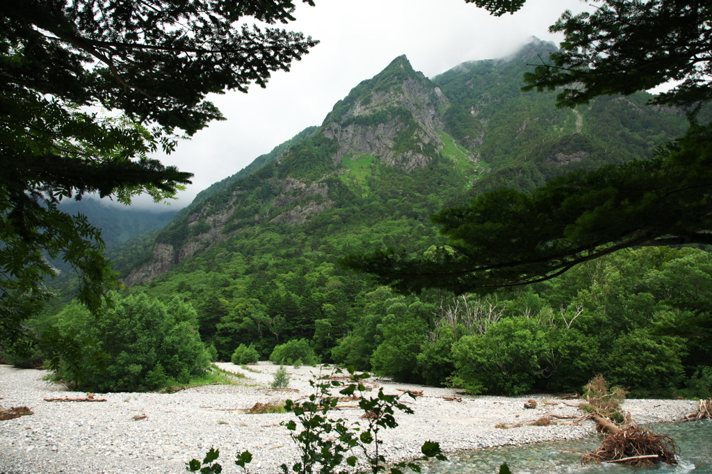 暴れた梓川