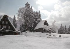 五箇山　相倉地区の雪景色