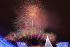 名古屋港冬花火