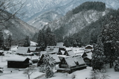五箇山　相倉地区の雪景色