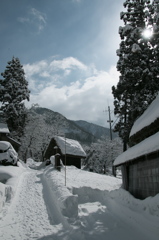五箇山　相倉地区の雪景色