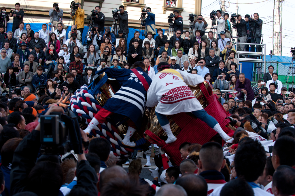 松山秋祭り　大唐人ＶＳ小唐人