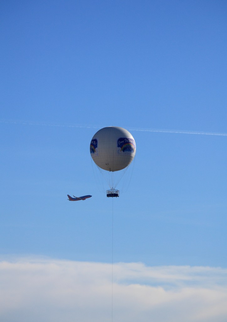 気球と飛行機