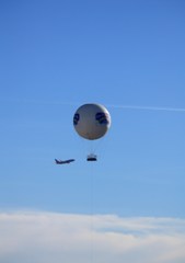 気球と飛行機