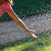 Touching the water
