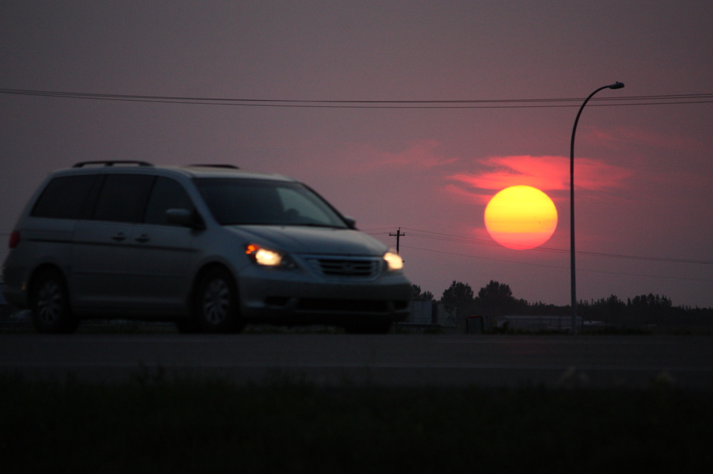 カナダの夕日