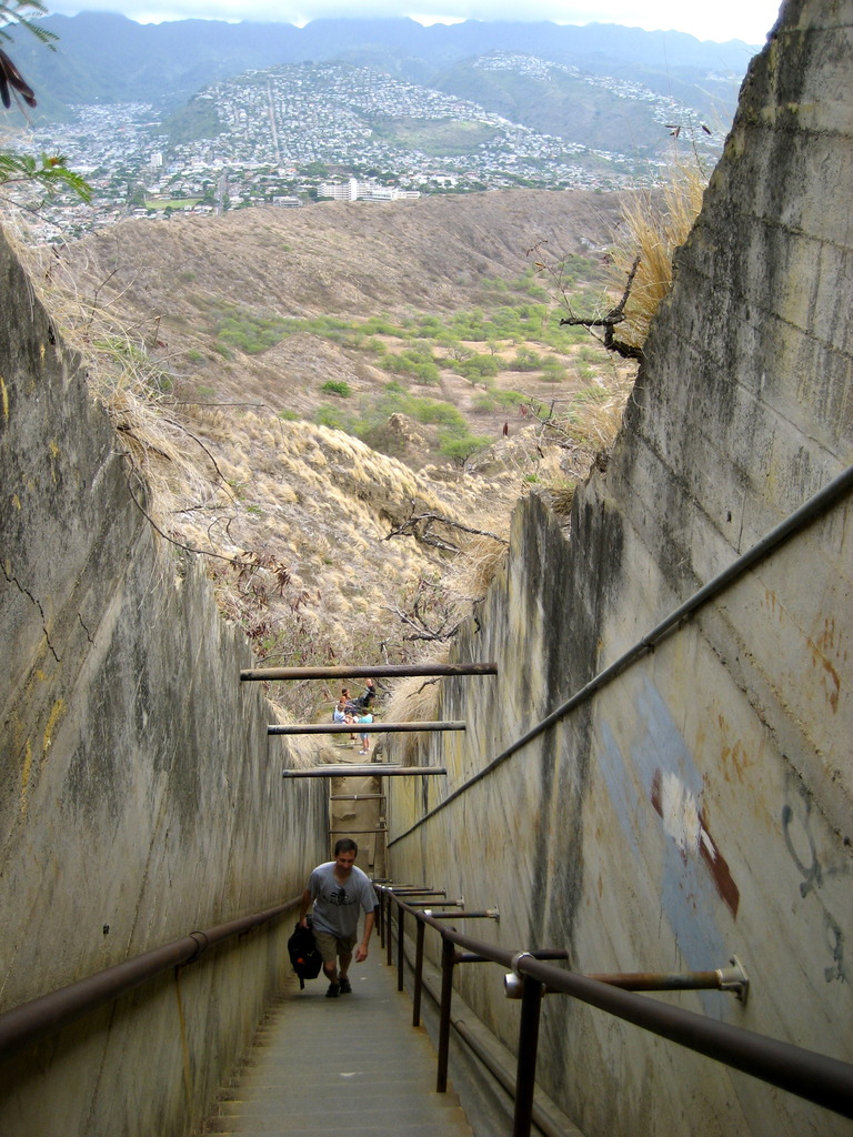 Steep stairs 