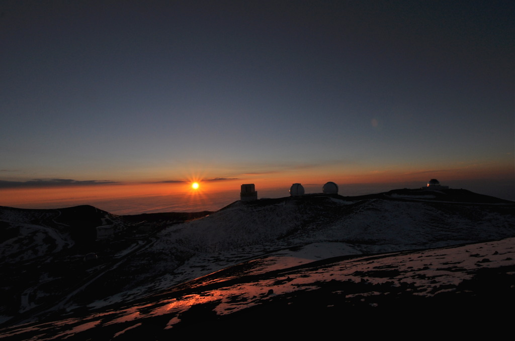 高度4000mの夕日