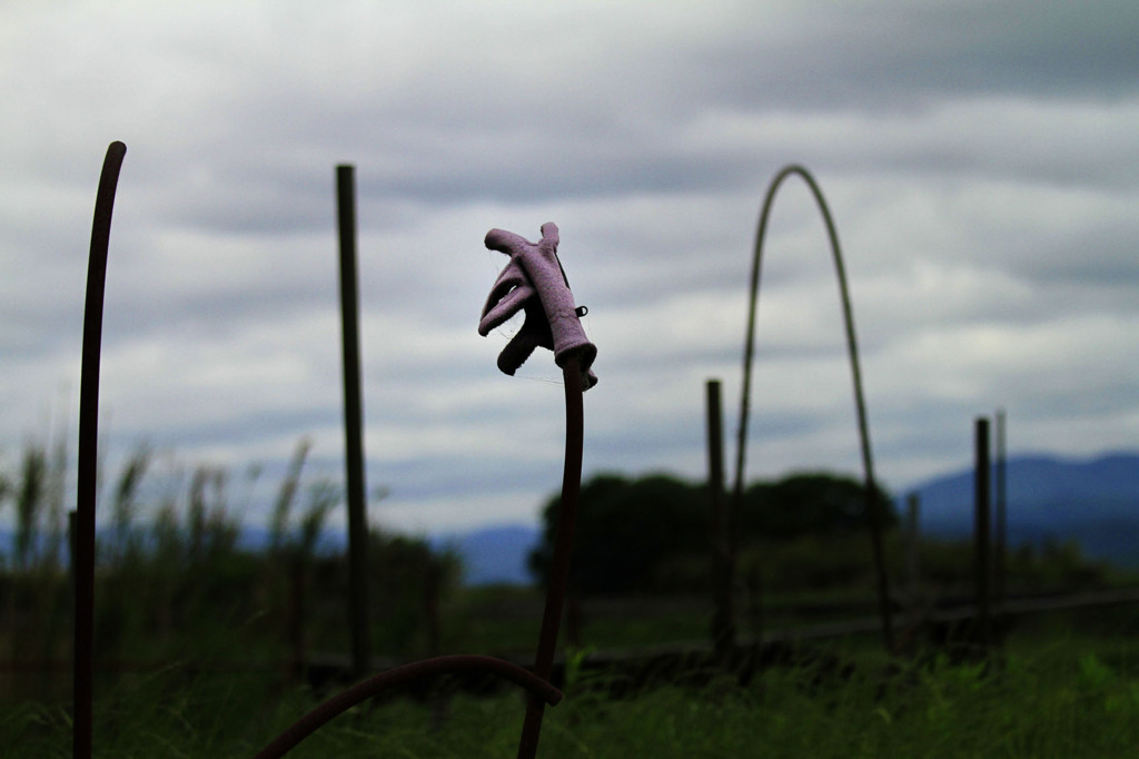 使い古した手袋