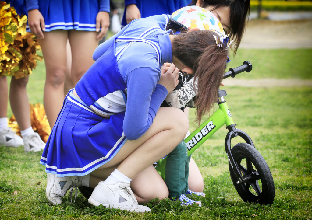 ラッキーなチビッコライダー