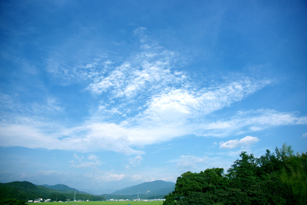 雲は時間と共に形が変化して