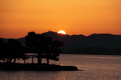 夕日　宍道湖