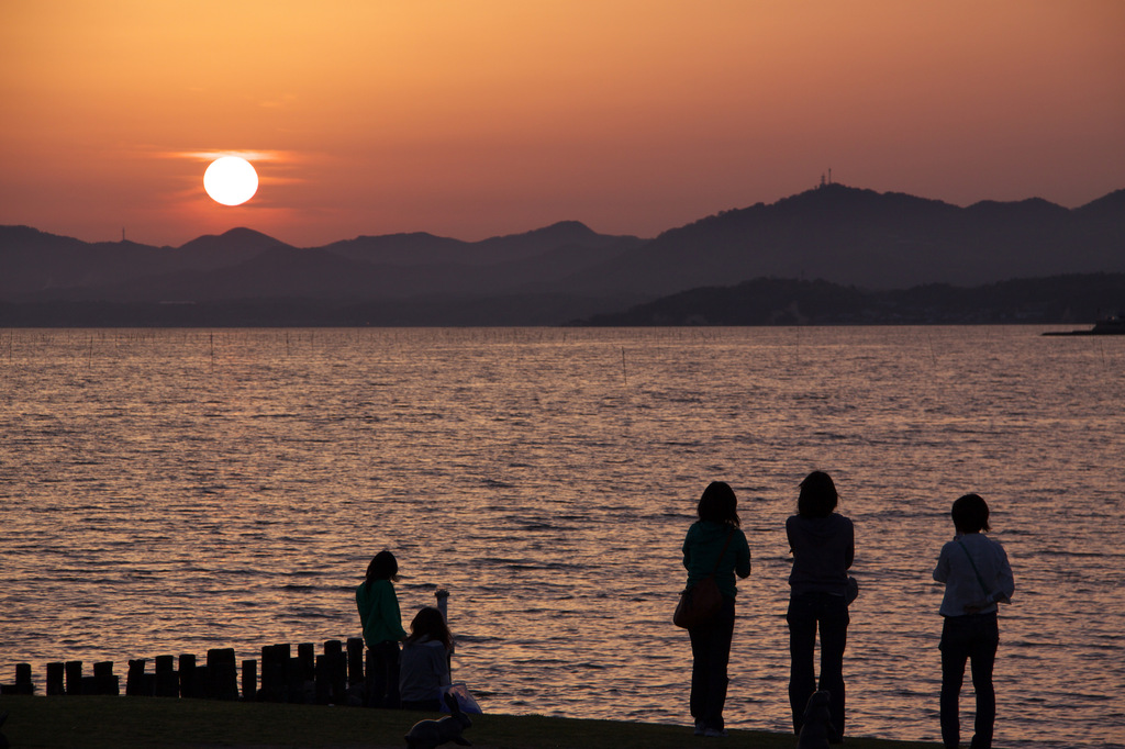 宍道湖の夕日