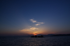 宍道湖の夕景