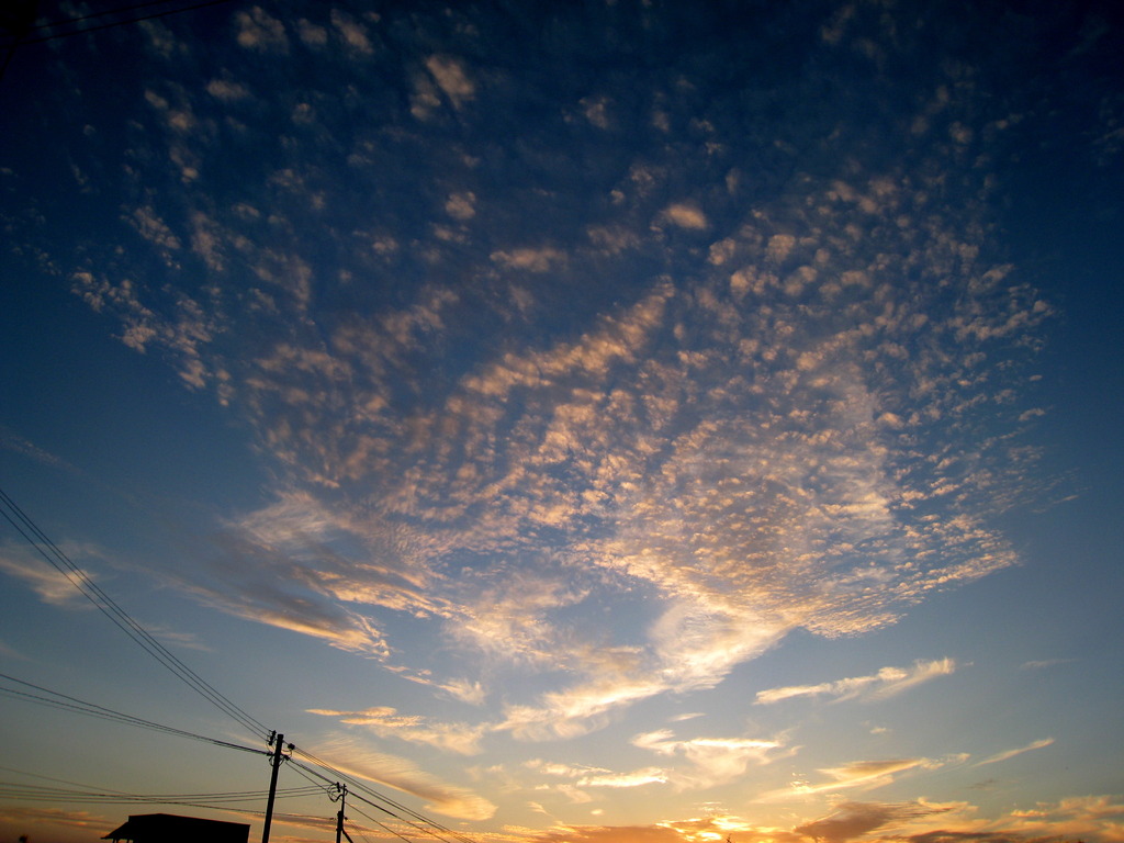 雲と電線