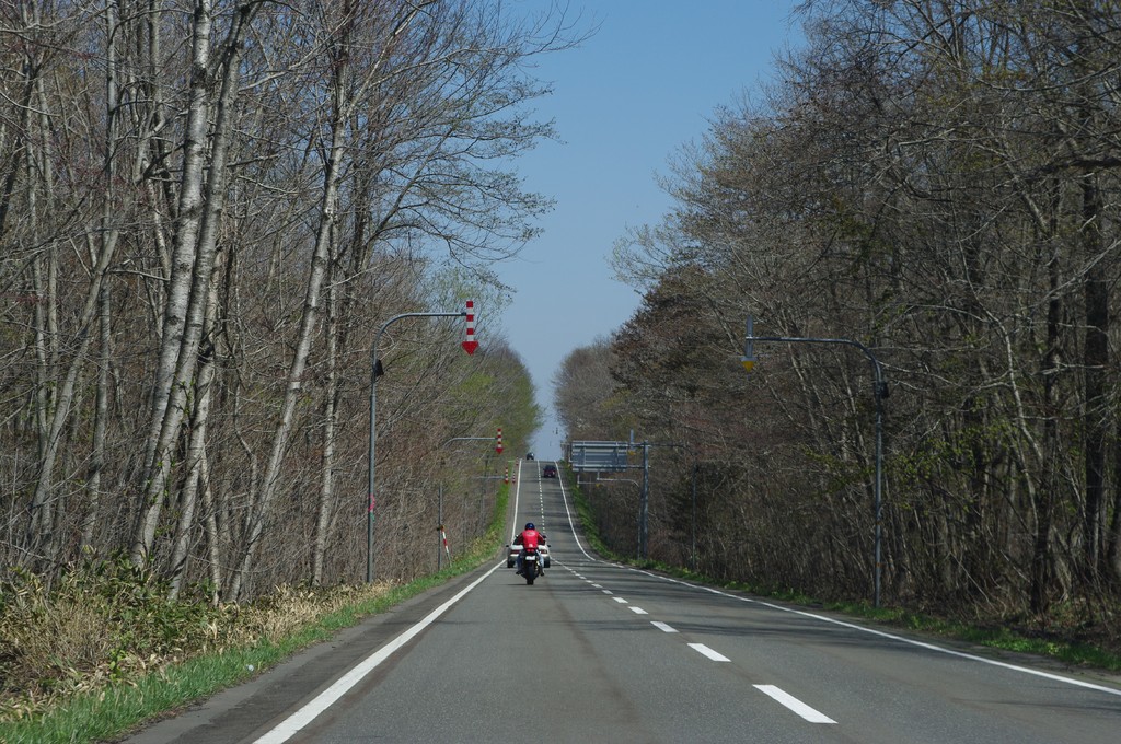 支笏湖直線道路