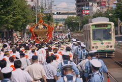 大祭を都電と共に