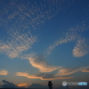 夕陽.青空.いわし雲