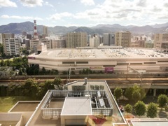 イオン屋上に自動車学校