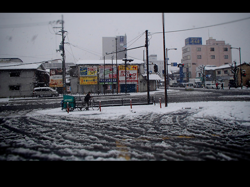 雪中配達