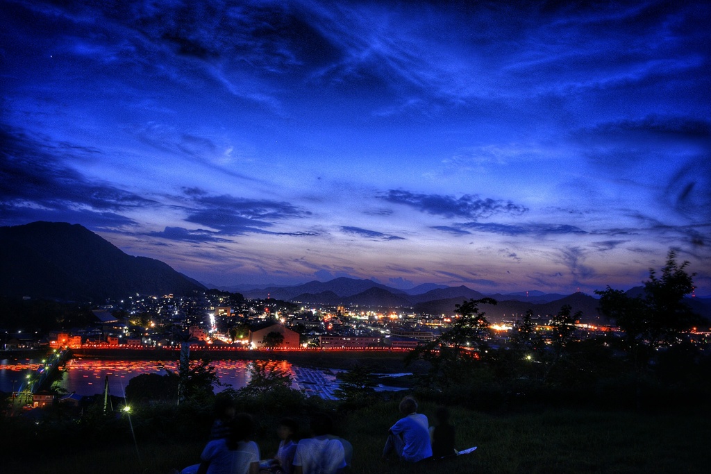綾部市夜景ＨＤＲ