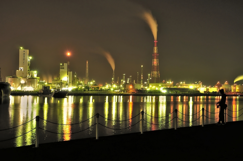 四日市の夜景08/HDR