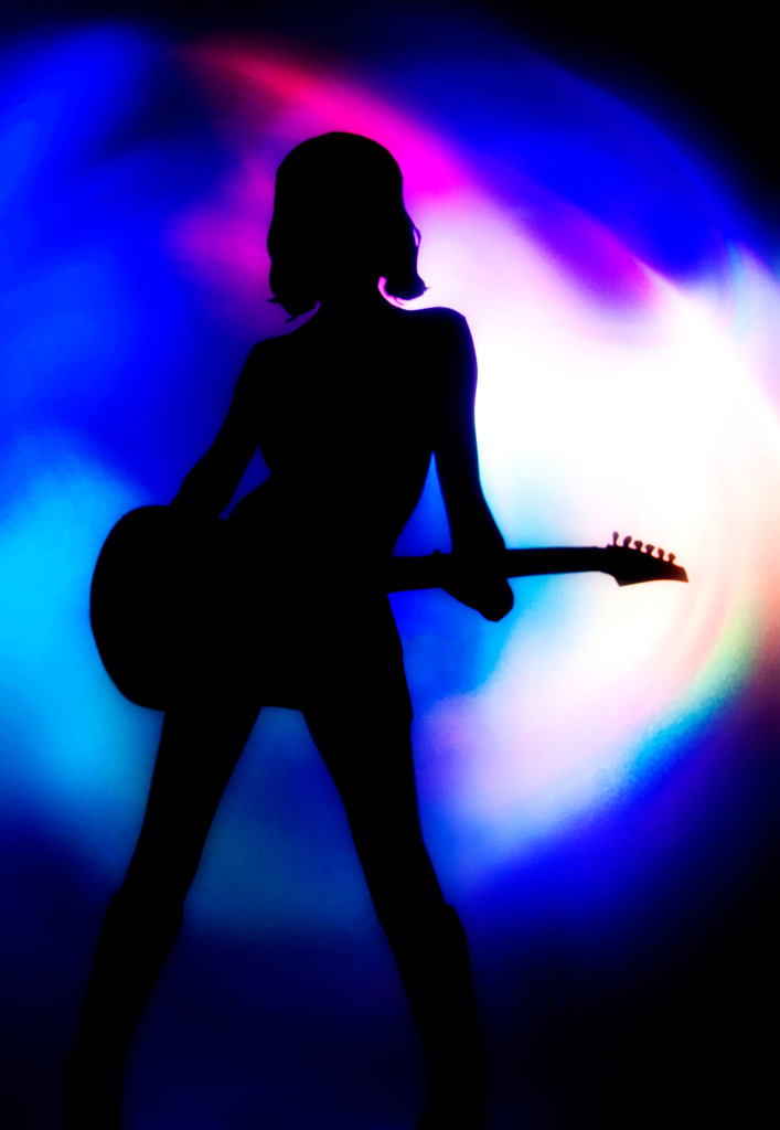Guitar Girl 02/light painting