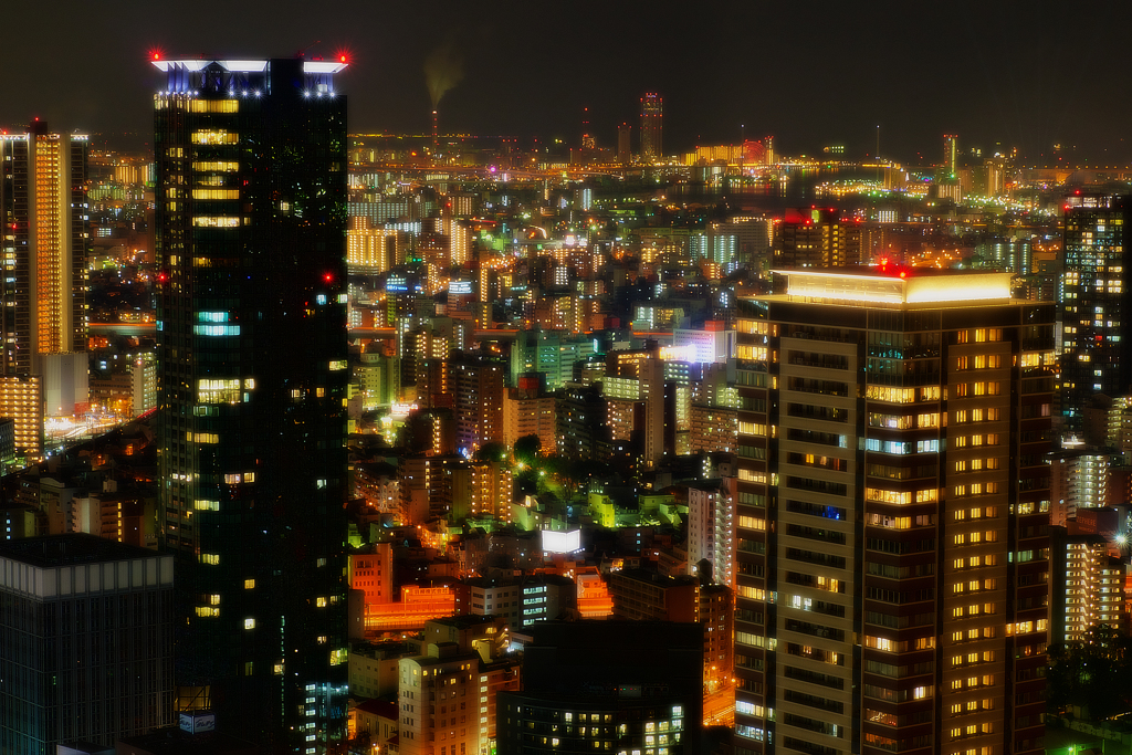 大阪夜景　１７３ｍより /HDR