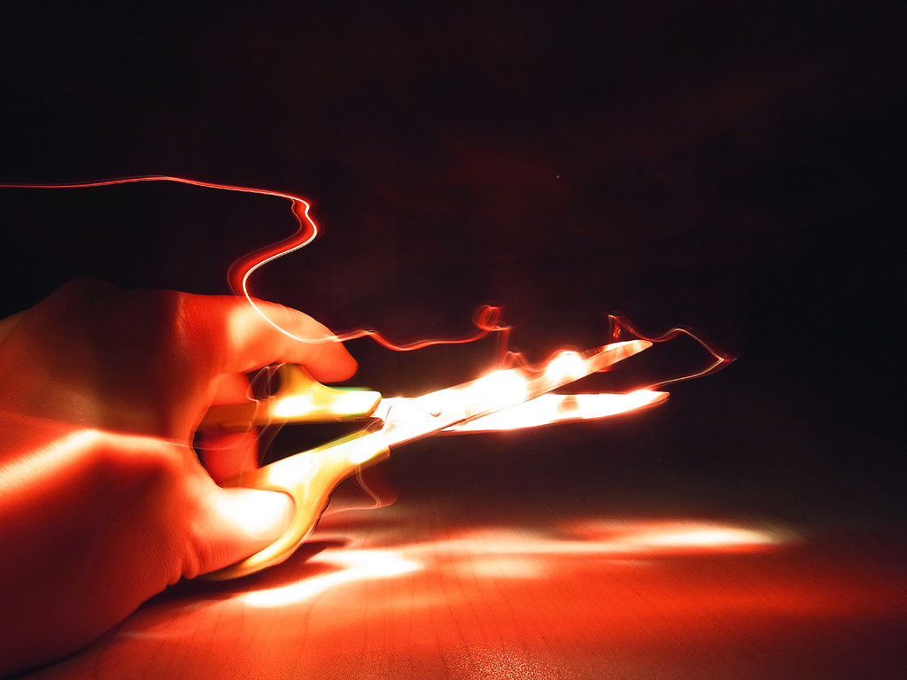 ハサミ 01/ Light Painting
