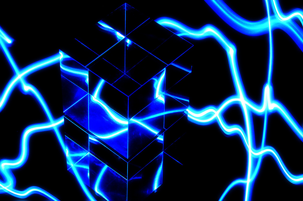 Acrylic cube 05/light painting