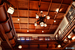木造の天井＠奈良ホテル