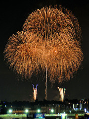 花火２　ベランダより