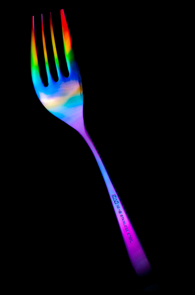 Rainbow Color Fork