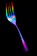 Rainbow Color Fork