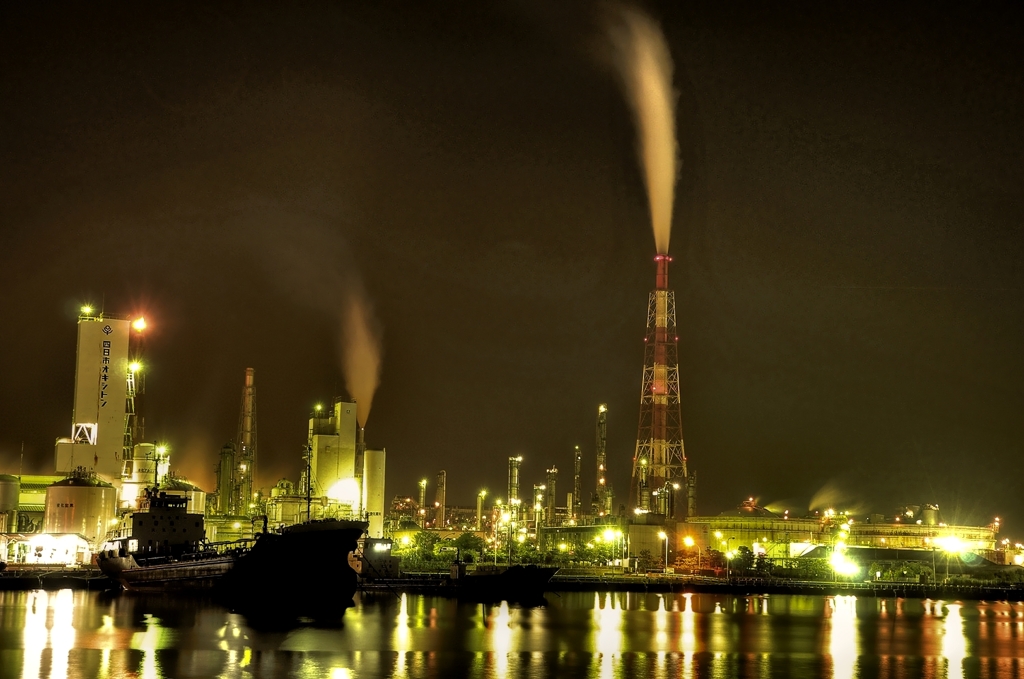 四日市の夜景09/HDR