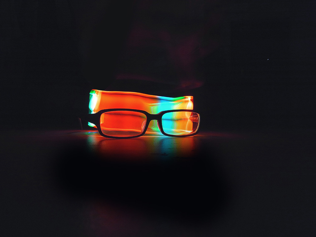 Rainbow glasses /Light painting