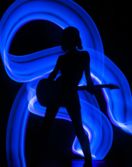 Guitar Girl 01/light painting