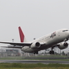 JAL B737-800 出雲から飛び立つ