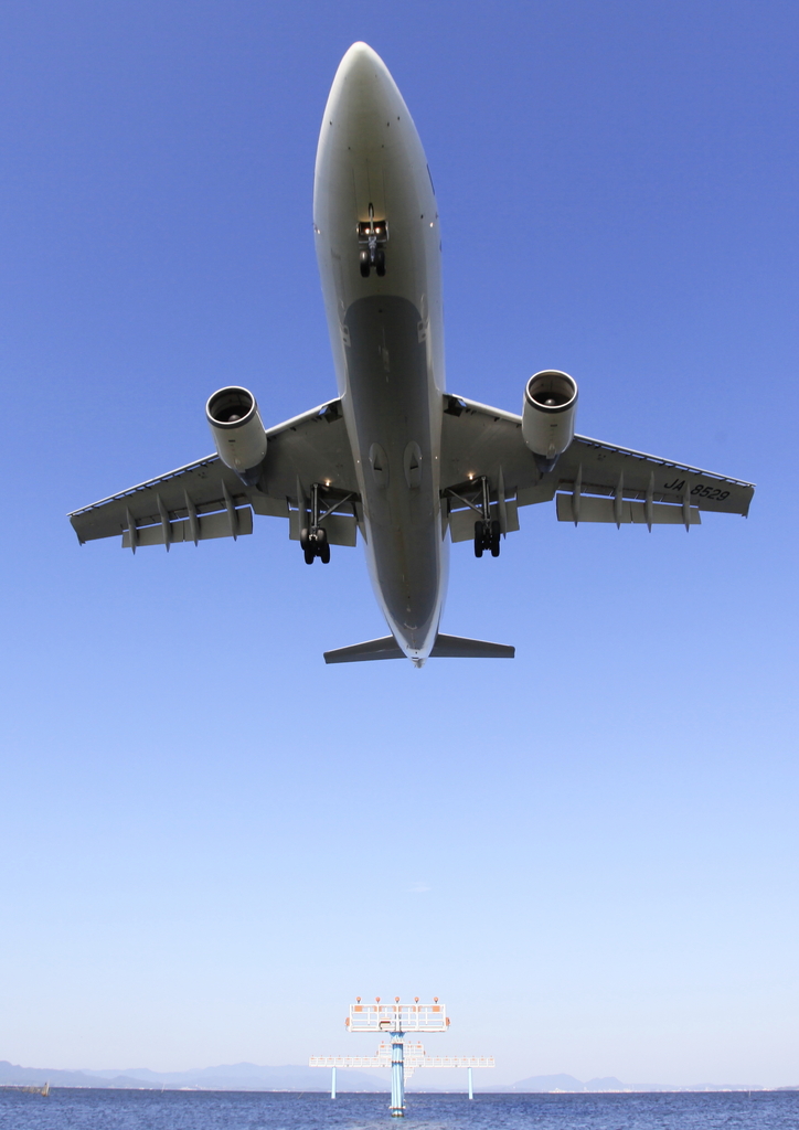 飛行機と宍道湖