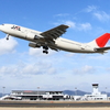 JAL A300-600R 出雲を飛び立つ