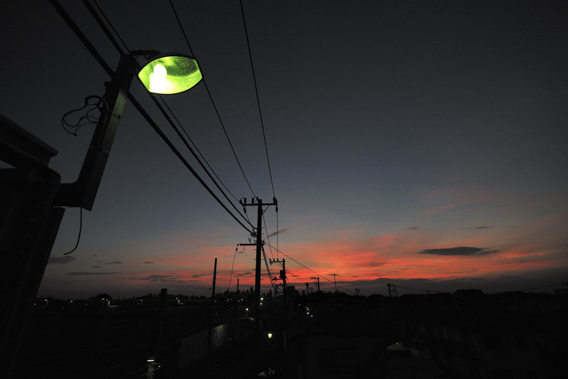 夕暮れて、、、。