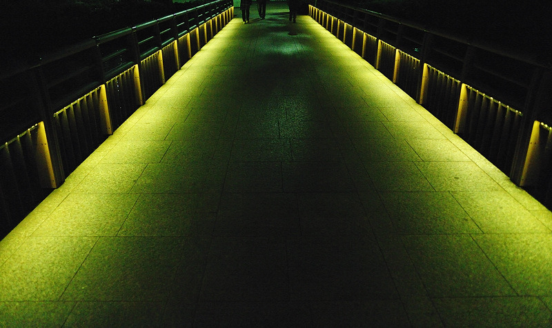 灯り道。
