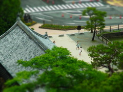 天守閣からミニチュアライズ