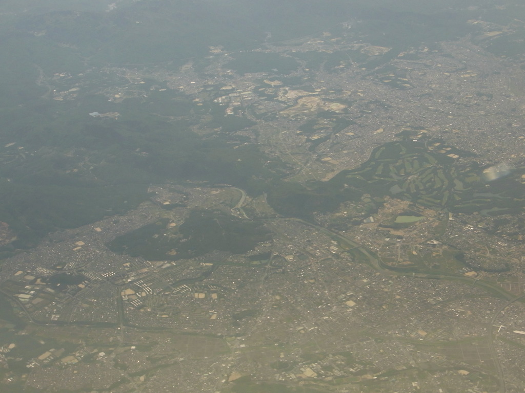 豊田市上空